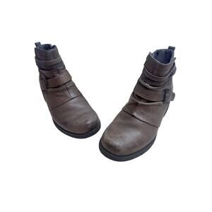 EARTH ORIGINS in Box Women's 9 Randi Roland Boot Leather Shoes Thunder Grey